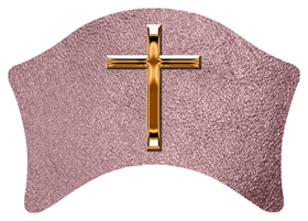 DABAN-510-CP-SH-OR Copper Single Cross Shimmer Orchid